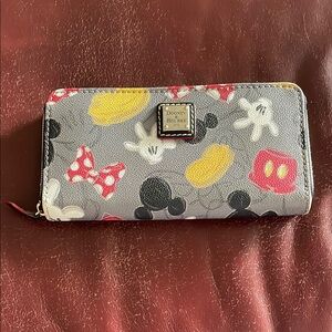 Dooney & Bourke Mickey and Minnie Disney Wallet - Gray